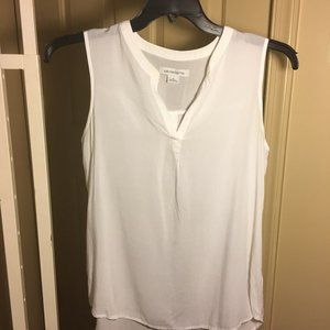 White Sleeveless Shirt